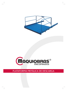 PLATAFORMA METÁLICA DE DESCARGA