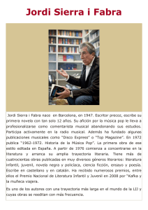 Biografía de Jordi Sierra i Fabra