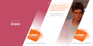 DOUBLE DEGREE IN LAWS AND BUSINESS ADMINISTRATION