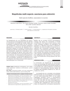 Biopelículas multi-especie - Universidad Autónoma de Aguascalientes