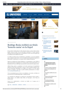 Rodrigo Borja recibirá un título `honoris causa` en la Espol