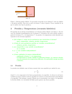 2 Presión y Temperatura (recuento histórico)
