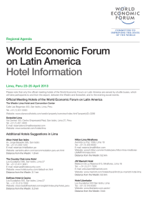 World Economic Forum on Latin America Hotel Information