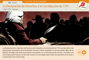 La Declaración de Derechos y la Constitución de 1791