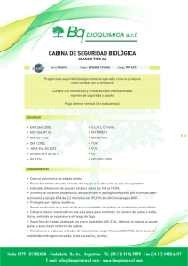 CABINA DE SEGURIDAD BIOLÓGICA