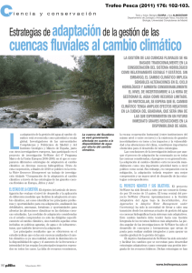 cuencas fluviales al cambio climático