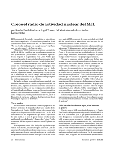 Crece el radio de actividad nuclear del MJL