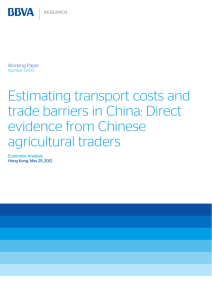 Estimating transport costs and trade barriers in