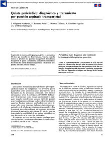 Quiste pericárdico - Archivos de Bronconeumología