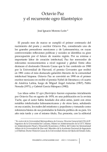 Octavio Paz y el recurrente ogro filantrópico