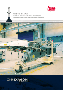 Estudio de caso Airbus Dos laser tracker instalados en paralelo