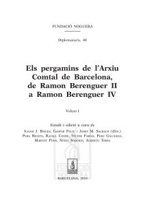 Els pergamins de l`Arxiu Comtal de Barcelona, de Ramon