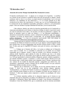 “El derecho a leer”. - Asociación Argentina de Profesores de