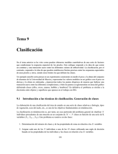 Clasificación - Universidad de Murcia
