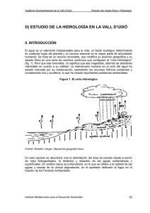 d) estudio de la hidrología en la vall d`uixó