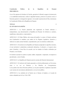 Constitución Política de la República de Panamá PREÁMBULO