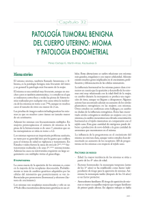 patología tumoral benigna del cuerpo uterino
