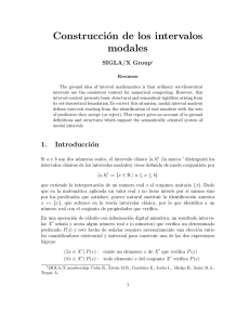 Cuaderno II: Construcción de los intervalos modales