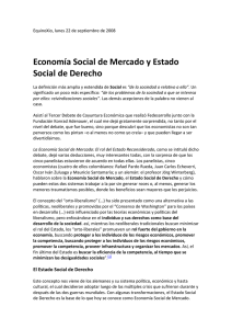 Economía Social de Mercado y Estado Social de Derecho