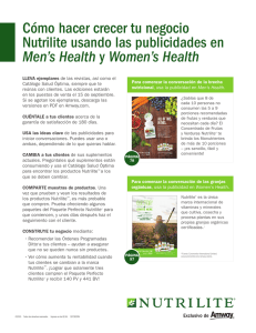 Publicidades de Nutrilite® en Men`s Health y Women`s