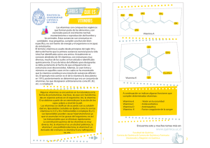 vitaminas - Química - Pontificia Universidad Católica de Chile