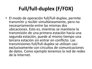 Full/full-duplex (F/FDX)