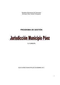 jurisdicción municipio paez CI 12092675
