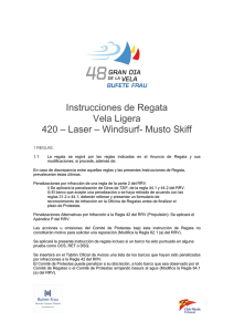 Instrucciones de Regata Vela Ligera 420 – Laser – Windsurf
