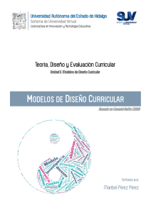 Modelos de Diseño Curricular - Universidad Autónoma del Estado