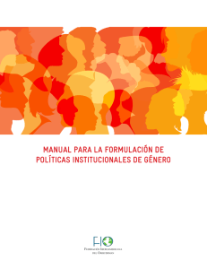 Manual para la forMulación de políticas institucionales de