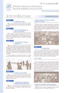 Butlletí 2007 - 1r semestre - Fundació d`oncologia infantil Enriqueta