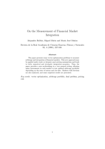 On the Measurement of Financial Market Integration