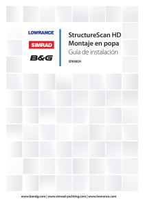 StructureScan HD Montaje en popa Guía de instalación