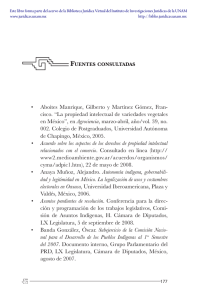 Fuentes consultadas - Biblioteca Jurídica Virtual