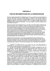 capitulo v fase de implementacion de la concentracion