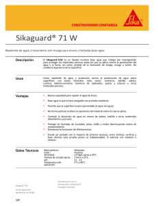 Sikaguard 71 W - Sika Mexicana