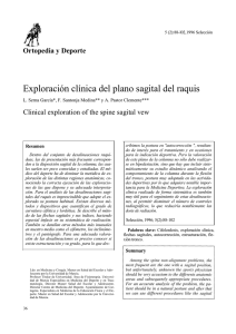 Exploración clínica del plano sagital del raquis - OCW