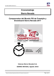 Cronometraje Sierra Nevada Campeonatos del Mundo FIS de