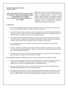 Manifiesto de Tegucigalpa - Organización Panamericana de la