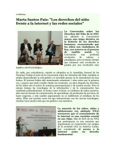 Marta Santos Pais: "Los derechos del niño frente