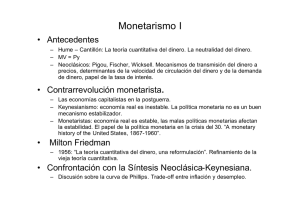 Monetarismo I