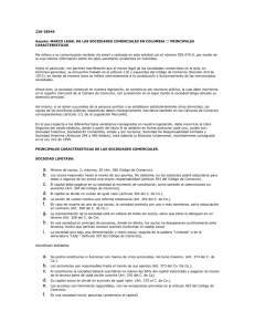 marco legal de las sociedades comerciales en colombia