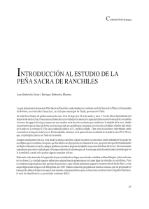 Introducción al estudio de la Peña Sacra de Ranchiles