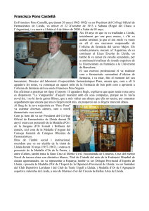 Francisco Pons Castellà - Col·legi Oficial de Farmacèutics de Lleida