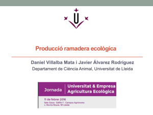 Producció ramadera - Universitat de Lleida
