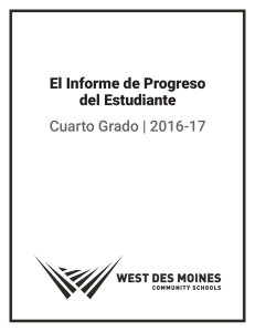 cuarto grado descriptores para el informe de progreso del estudiante