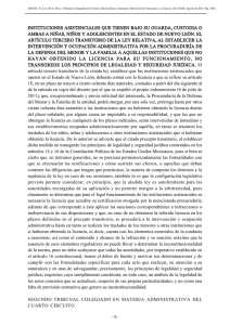 instituciones asistenciales que tienen bajo su guarda, custodia o