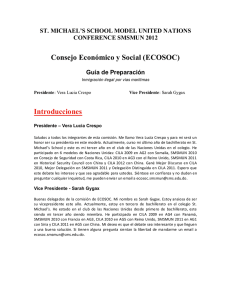 Consejo Económico y Social (ECOSOC)