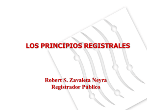 principio de prioridad excluyente - Colegio de Registradores del Perú