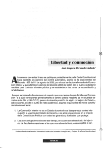 Libertad y conmoción - Universidad Católica de Colombia